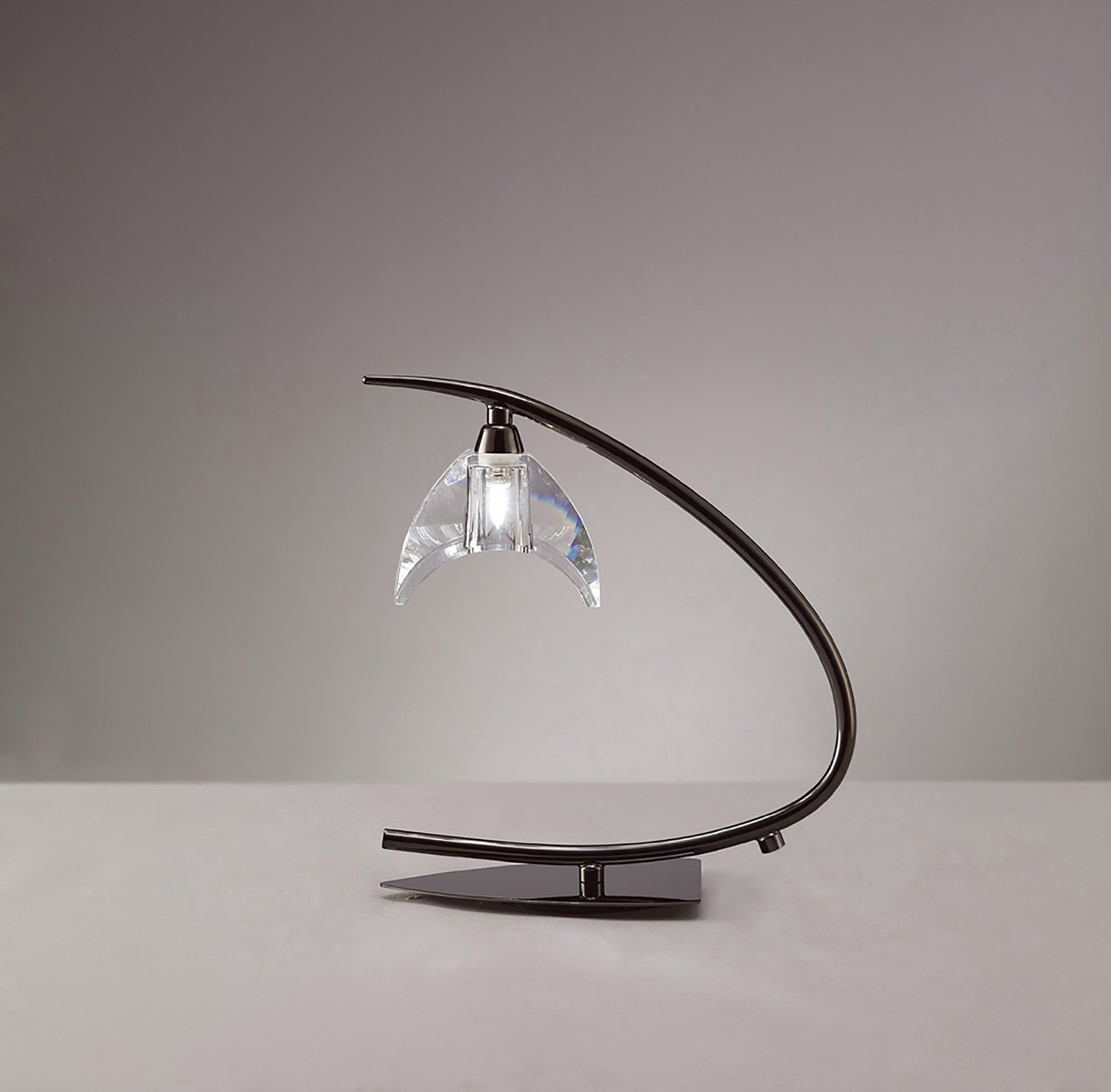 Eclipse Black Chrome Table Lamps Mantra Armed Table Lamps